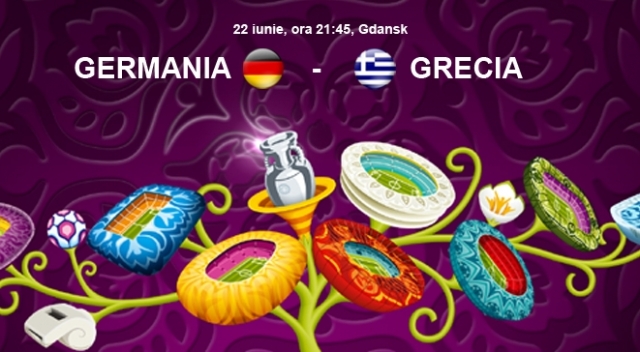 Nu rataţi Germania – Grecia, de la ora 21:45, în direct pe TVR HD, TVR1 şi euro2012.tvrinfo.ro