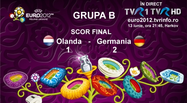 Olanda – Germania, lider de audienţă la EURO 2012  