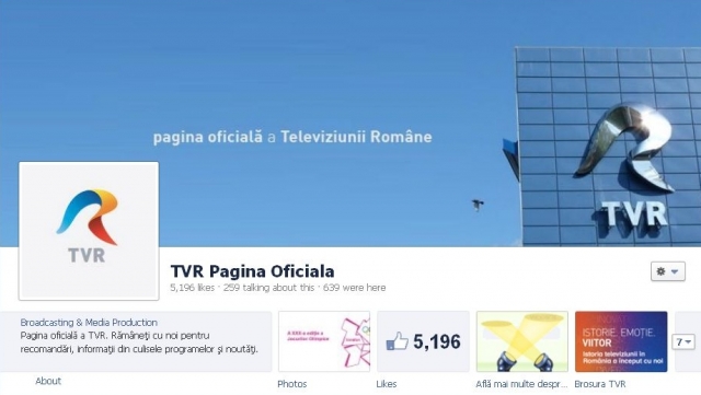 Pagina oficiala TVR Facebook