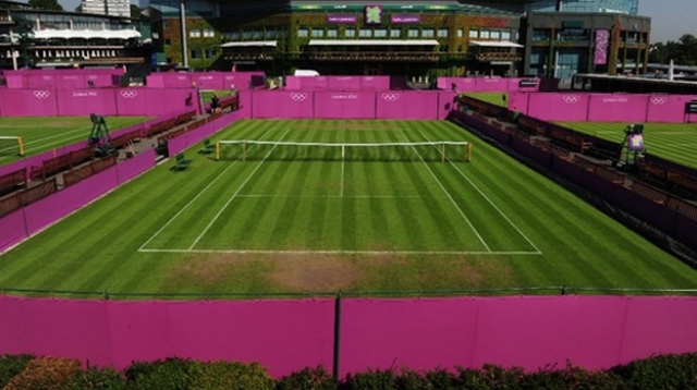 Wimbledon se colorează în roz la JO 2012
