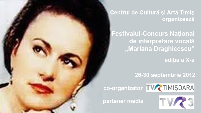 Festivalul-Concurs Naţional de interpretare vocală „Mariana Drăghicescu”, ediţie jubiliară