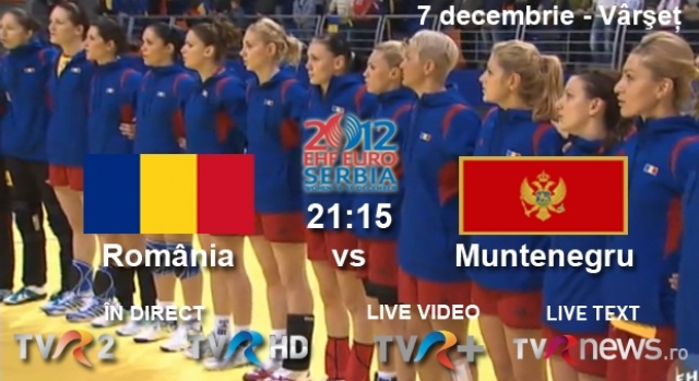 România – Muntenegru, în direct la TVR