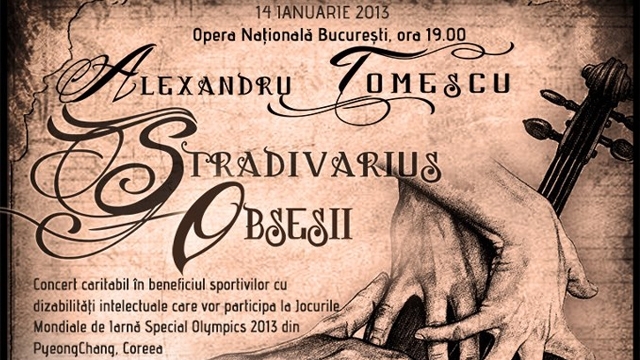 Concert Stradivarius Obsesii în sprijinul Fundației Special Olympics din România