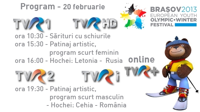 FOTE 2013 – programul transmisiunilor din 20 februarie