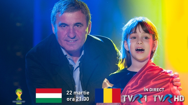 Hagi şi Natalia susţin România în meciul cu Ungaria!