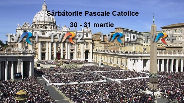 Paştele catolic, reflectat în programele TVR