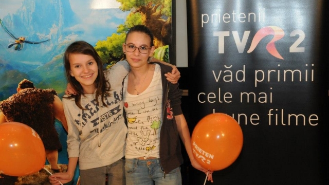Prietenii TVR 2 s-au distrat la avanpremiera filmului „Croods”