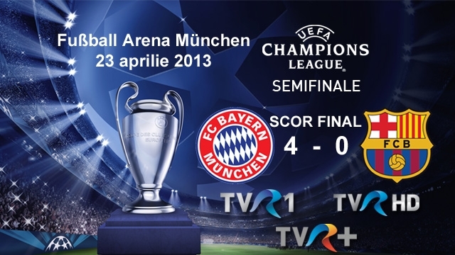 Bayern a zdrobit Barcelona în prima manşă a semifinalelor UEFA Champions League