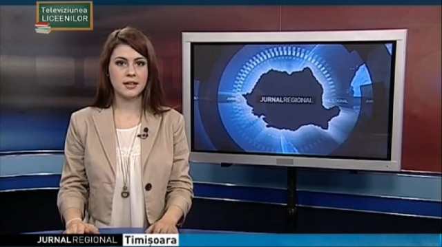 TVR Timişoara a transmis un Jurnal de ştiri realizat exclusiv de liceeni