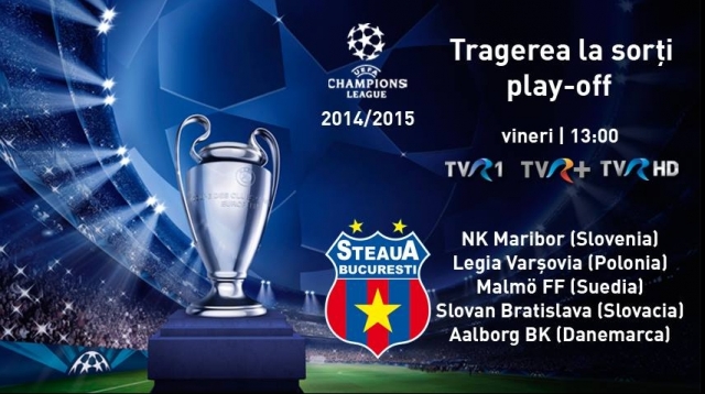 Tragerea la sorţi pentru play-off-ul Champions League - în direct la TVR