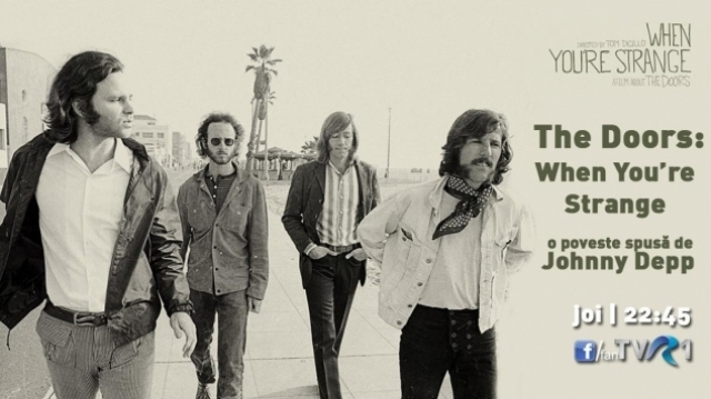 „The Doors: When You’re Strange” - o poveste spusă de Johnny Depp, la TVR 1