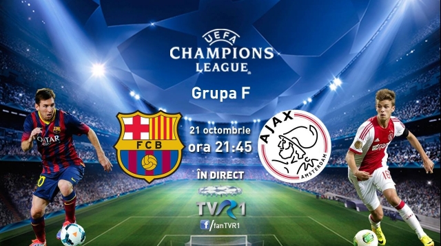 FC Barcelona – Ajax Amsterdam, în direct la TVR