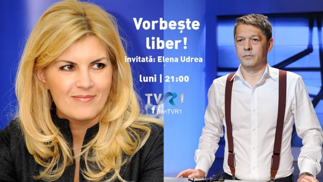 Elena Udrea, invitată la Vorbeşte liber!