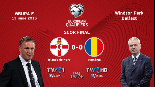 TVR 1, pe primul loc la audienţă, cu meciul Irlanda de Nord – România