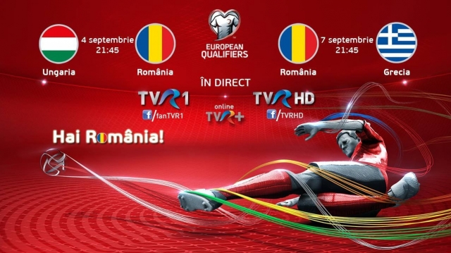 Dublă de foc pentru Naţionala de fotbal a României, în direct la TVR