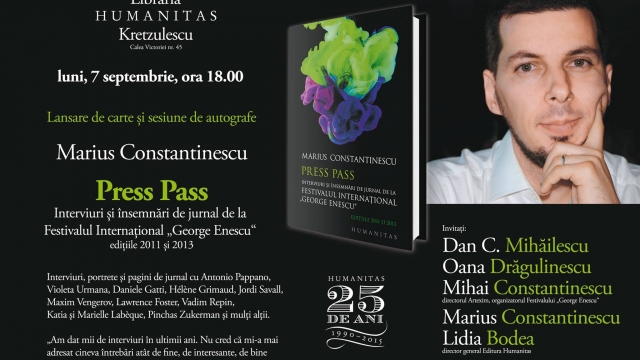 Press Pass, un nou volum semnat de Marius Constantinescu
