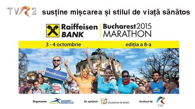 TVR 2 susține stilul de viață sănătos la Raiffeisen Bank Bucharest Marathon