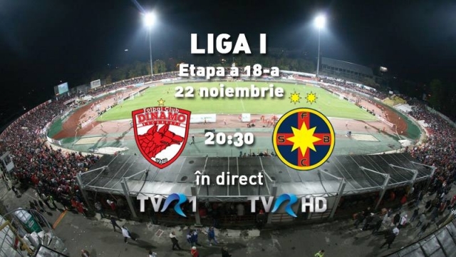 Derby-ul Dinamo-Steaua, în direct la TVR 