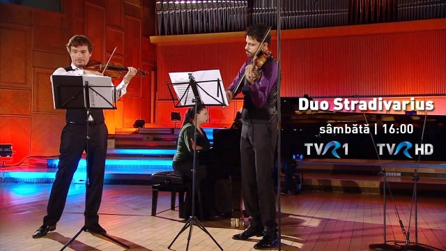 Doi violonişti români, două viori Stradivarius, o singură scenă