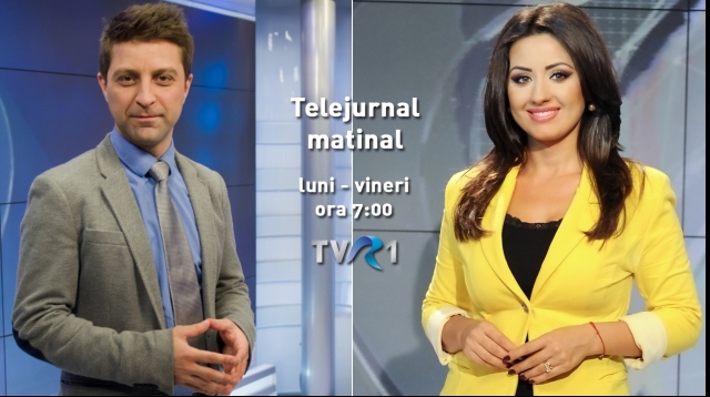 Dorina Florea şi Mihai Melinescu, noii „matinali” ai Ştirilor TVR