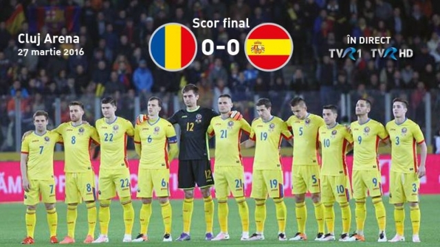 Peste două milioane de români au văzut România – Spania la TVR 1