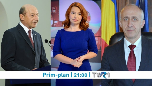 În Prim- plan la TVR 1: Traian Băsescu şi Dan Costescu   