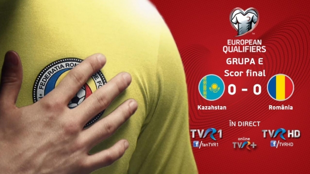 TVR 1, lider de audienţă cu partida Kazahstan-România