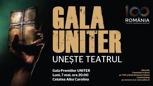 Gala Premiilor UNITER - în direct la TVR 1, TVR 3, TVRi şi TVR Moldova