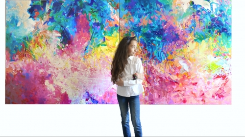 Maia Truţulescu, fetiţa care vede lumea ca pe o grădină colorată 