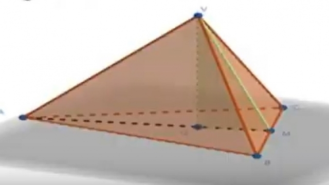 TELEȘCOALA: Matematică, a VIII-a, piramida triunghiulară regulată | VIDEO