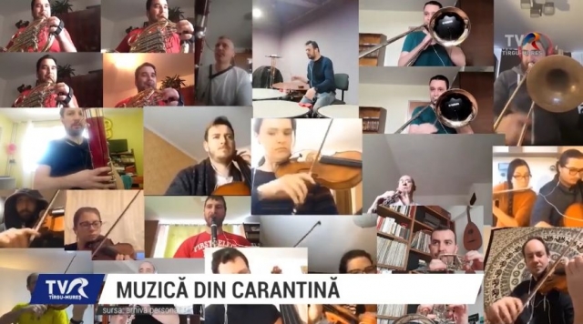Muzică din carantină, la Tîrgu Mureș | VIDEO