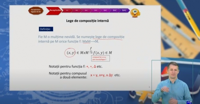 TELEȘCOALA: Matematică, a XII-a, recapitulare algebră (XI-XII) | VIDEO