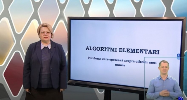 TELEȘCOALA: Informatică, a XII-a, algoritmi elementari | VIDEO