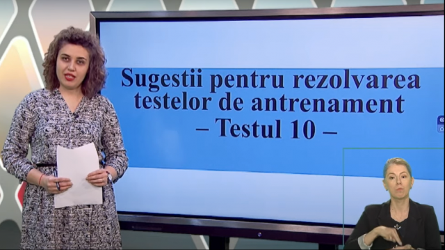 TELEȘCOALA: Română, a VIII-a, rezolvarea testului de antrenament nr. 10| VIDEO