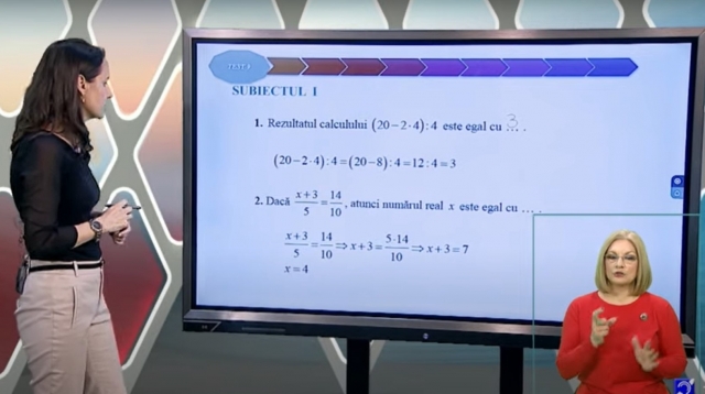 TELEȘCOALA: Matematică, a VIII-a, Test de antrenament nr.9 | VIDEO