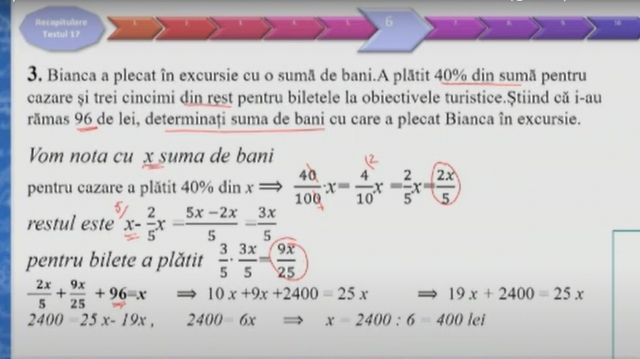 TELEȘCOALA: Matematică, a VIII-a, rezolvare test antrenament nr.18 | VIDEO