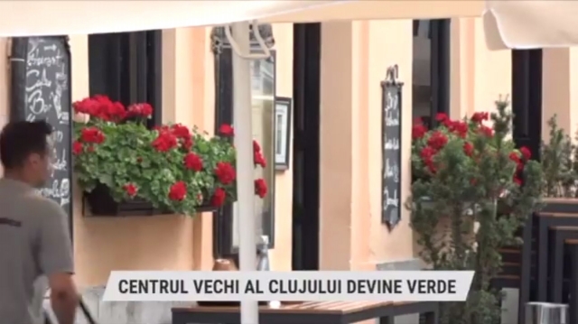 Centrul Vechi al Clujului devine verde | VIDEO
