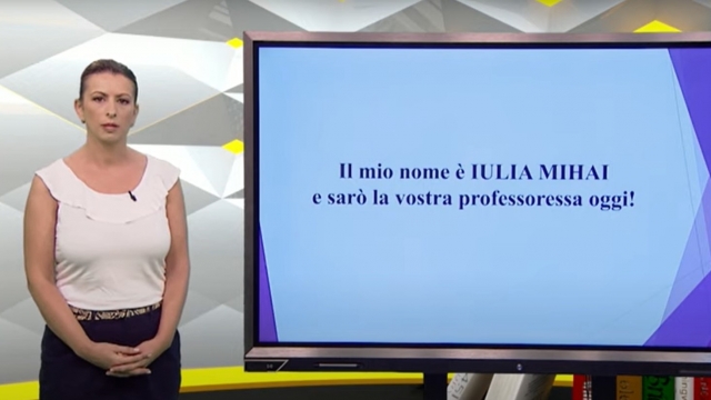 Teleșcoala:  Limba italiană - lezione 1 | VIDEO