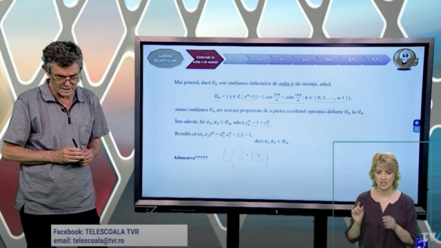 TELEȘCOALA: Matematică, a XII-a - Recapitulare a elementelor de algebră, clasele IX-XI | VIDEO