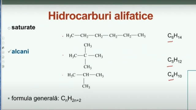 TELEȘCOALA: Chimie, a XII-a, Hidrocarburi | VIDEO