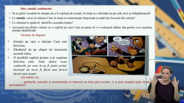 TELEȘCOALA: Limba română, a VIII-a - Narativul în multimodal – Banda desenată (II) | VIDEO