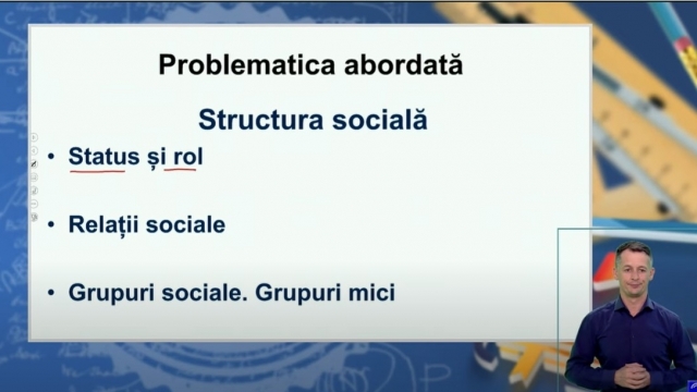 TELEȘCOALA: Sociologie, a XII-a - Structura socială | VIDEO