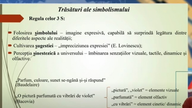 TELEȘCOALA: Română, a XII-a - Simbolismul| VIDEO