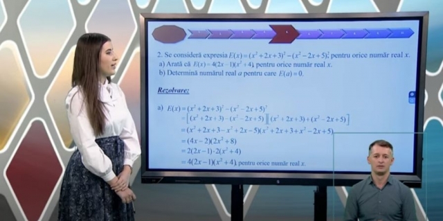 TELEȘCOALA: Matematică, a VIII-a - Fracții algebrice (aplicații) | VIDEO