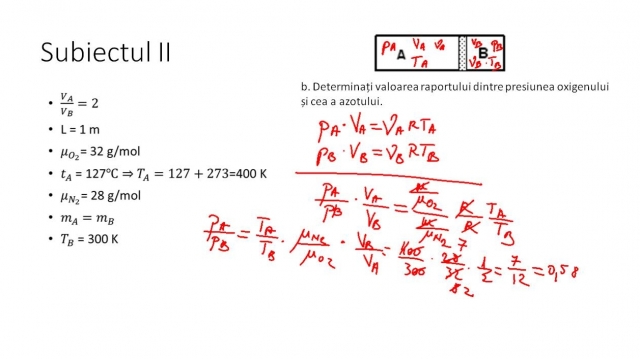 TELEȘCOALA: Fizică, a XII-a - Probleme de termodinamică. Test de antrenament pentru Bacalaureat | VIDEO