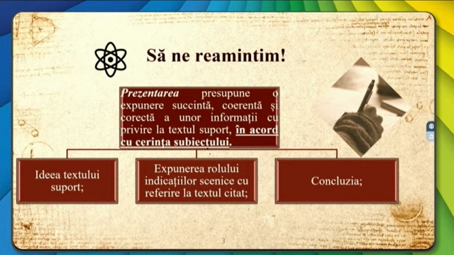 TELEȘCOALA: Română, a XII-a - Testul de antrenament 1, subiectul al II-lea | VIDEO