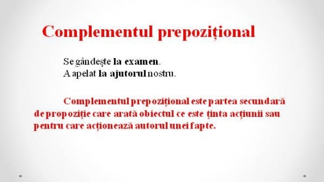 TELEȘCOALA: Română, a VIII-a - Complementul prepozițional, completiva prepozițională| VIDEO