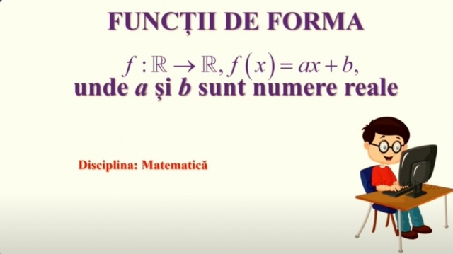 TELEȘCOALA: Matematică, a VIII-a - Funcţia liniară. Aplicaţii (II) | VIDEO
