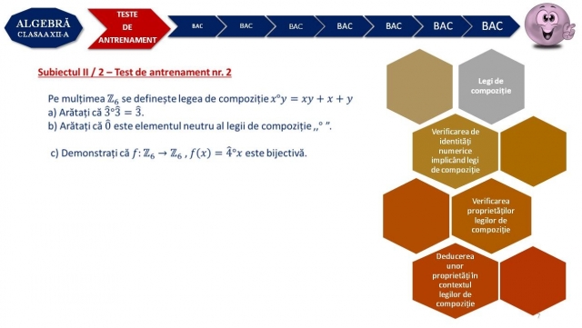 TELEȘCOALA: Matematică, a XII-a - Selecție din teste de antrenament - sub. II. 2, algebră | VIDEO