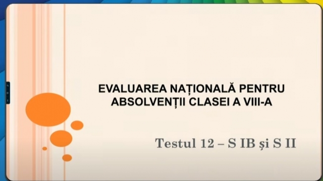 TELEȘCOALA: Română, a VIII-a - Testul de antrenament nr. 12. Subiectele I.B și II | VIDEO